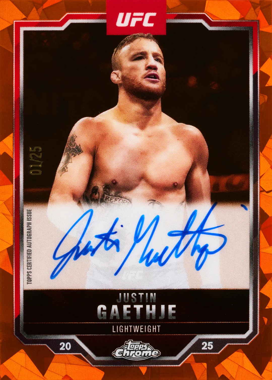 2025 Topps Chrome® UFC Sapphire Edition Hobby Box