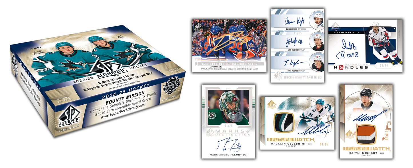 2024-25 Upper Deck SP Authentic Hockey Hobby Box