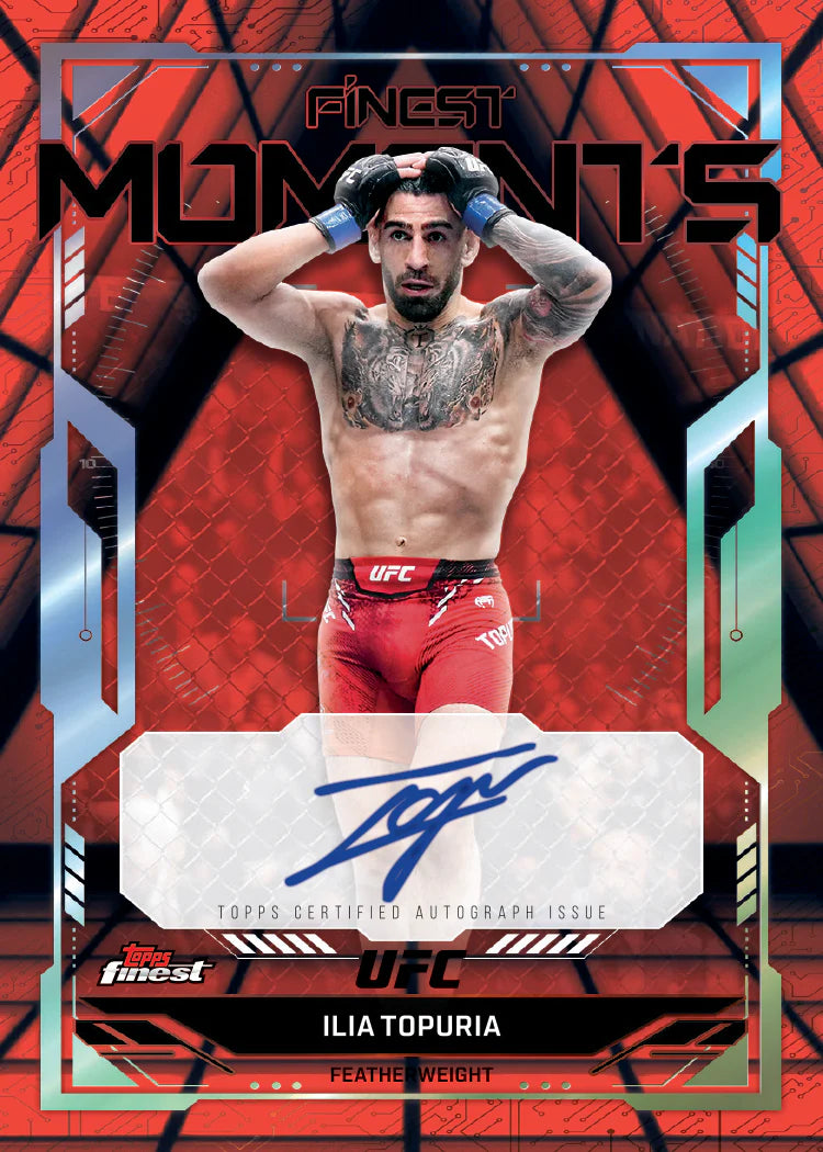 2025 Topps Finest UFC Hobby Box (PRE-ORDER) ETA Ships 11/08/25