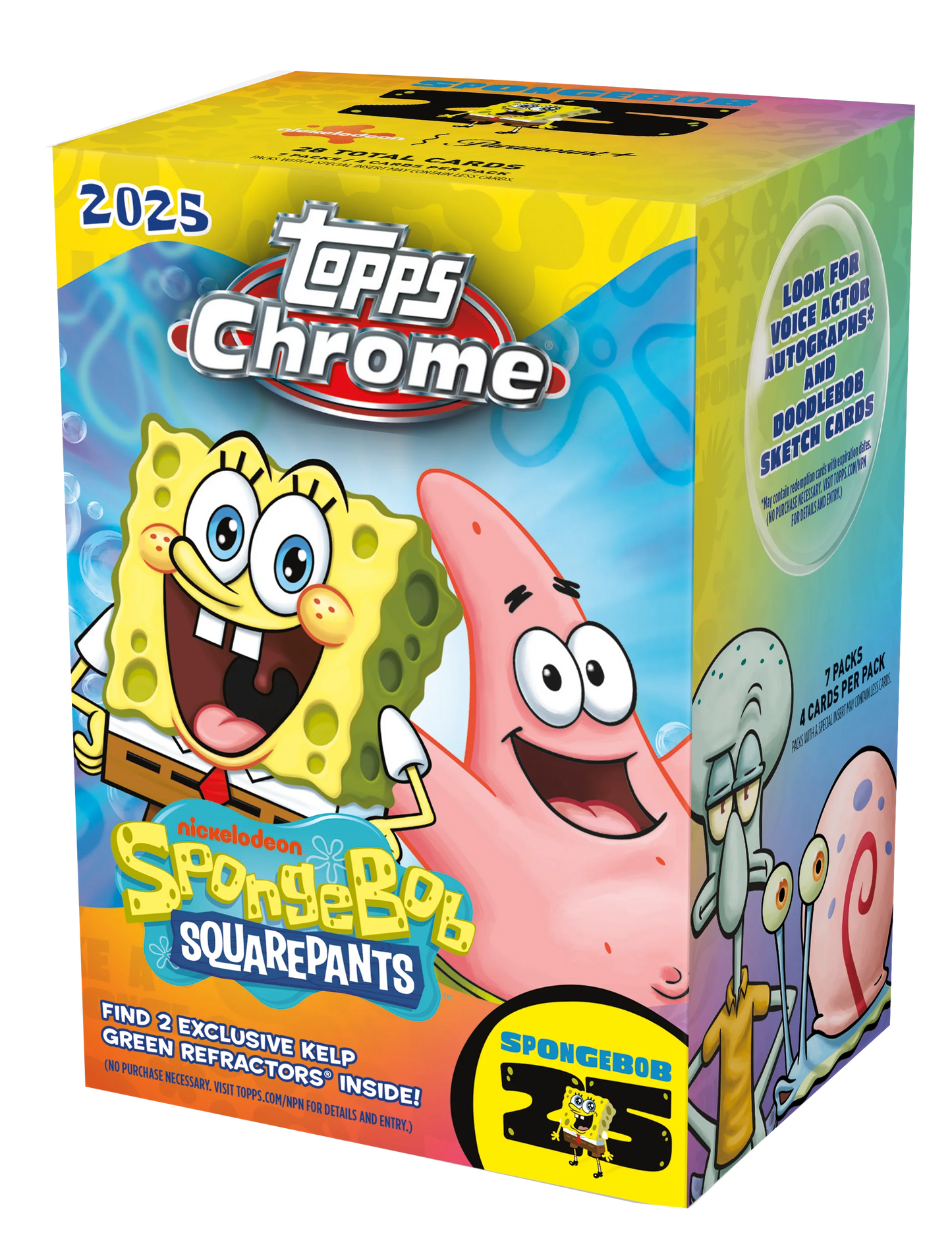 2025 Topps Chrome SpongeBob SquarePants 25th Anniversary Value Box