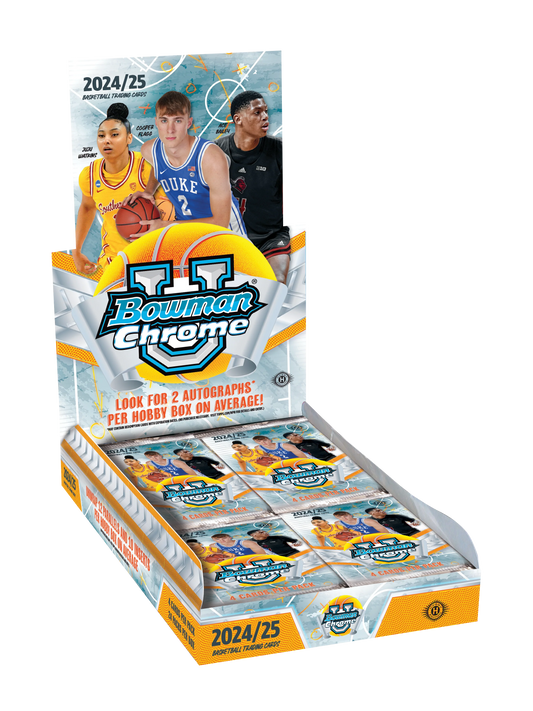 Boîte Hobby de Basketball Chrome Bowman Université 2024-25