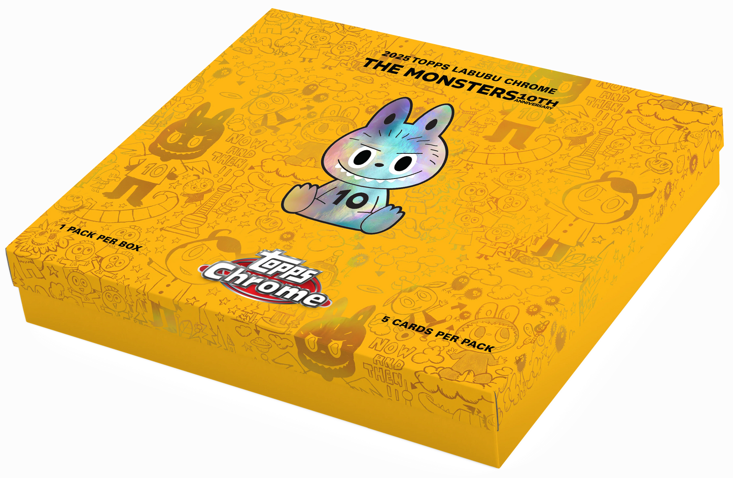 2025 Topps Chrome® Labubu Caja del 10.º Aniversario
