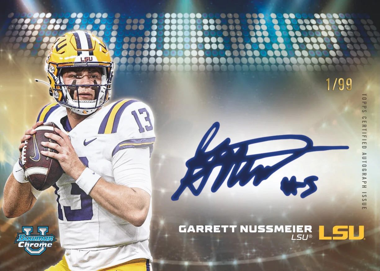 2025 Bowman University Chrome® Football Jumbo Box ETA Ships 11/01/25