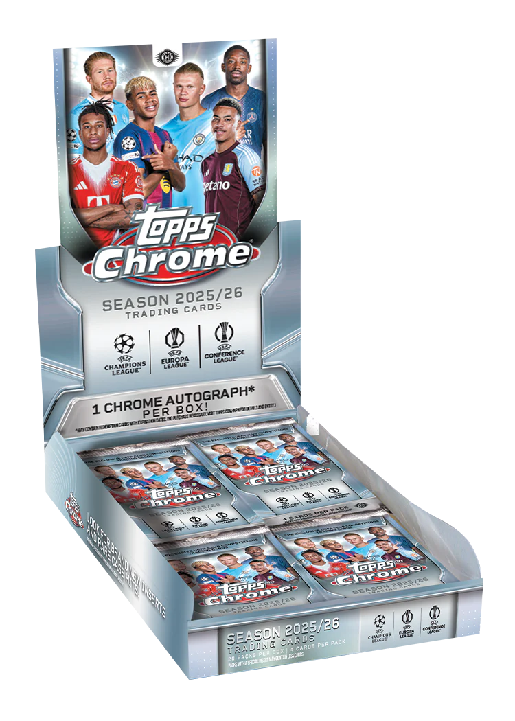 2025/26 Topps Chrome UEFA Club Competitions Hobby Box
