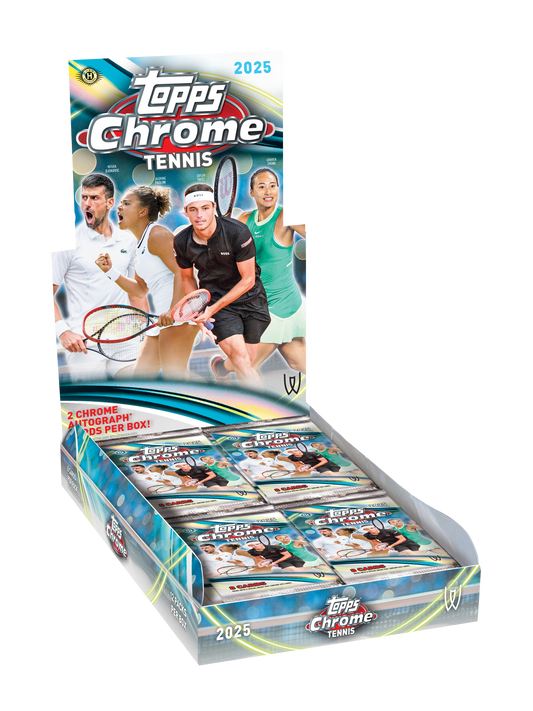 2025 Topps Chrome Tennis Hobby Box PreOrder Ship by 020726