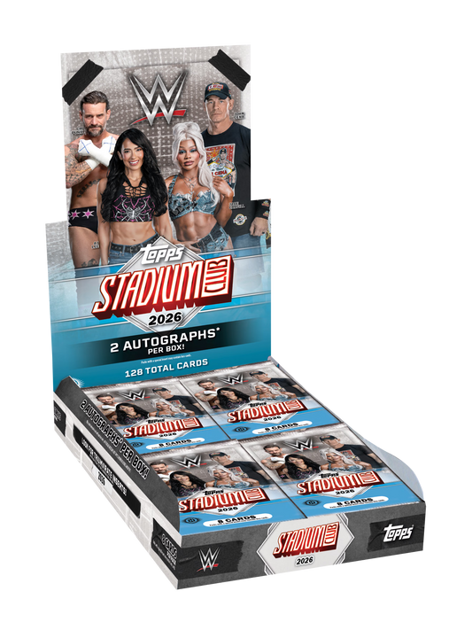 2026 Topps Stadium Club WWE Hobby Box ETA Ship by 10/24/26