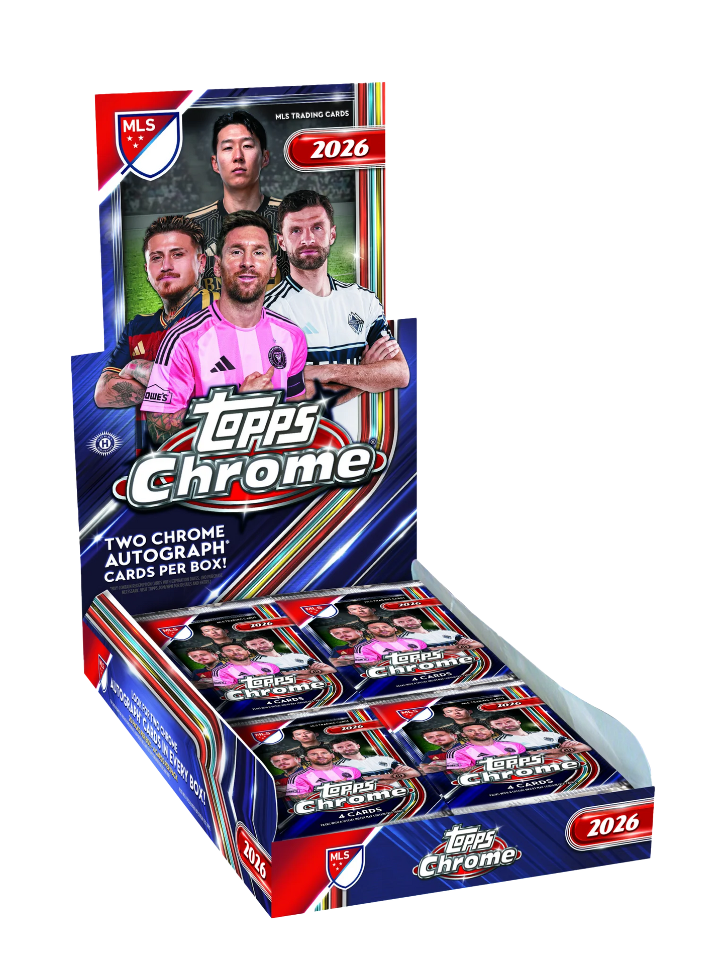 2026 Topps Chrome Major League Soccer Hobby Box Ship By 09/12/26