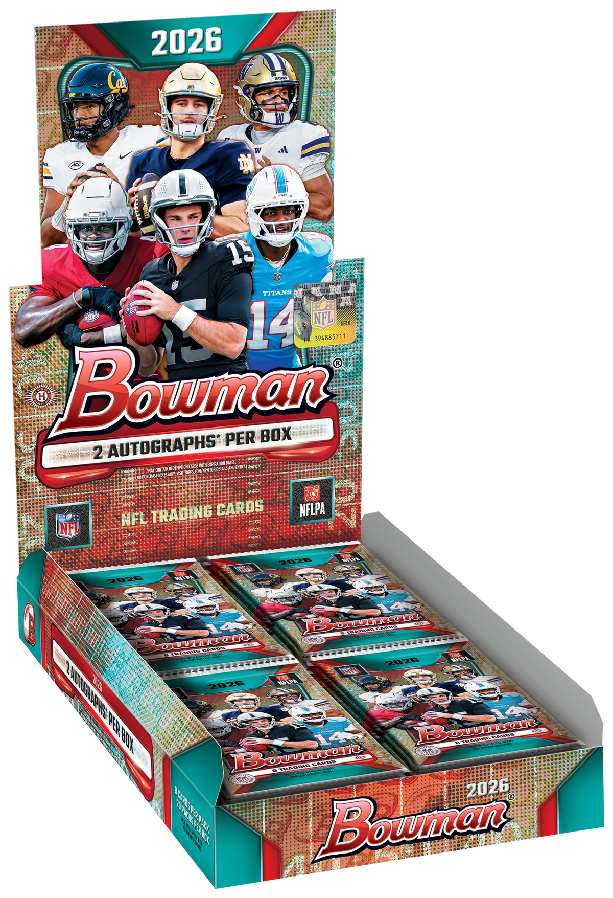 2026 Bowman Football Hobby Box ETA Ship by 10/01/26