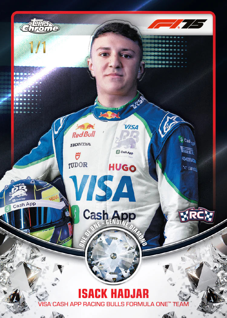 2025 Topps Chrome Formula 1® Boîte Hobby Précommande Livraison prévue avant le 19/12/25