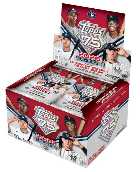 2026 Topps Baseball Series 1 Hobby Jumbo Box Pre Sale ETA Ship by 02/13/26