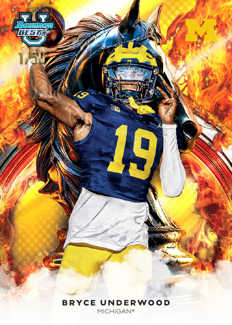 2025年ボウマンズ大学最高のフットボールホビーボックス 予約注文 出荷予定日 12/07/25