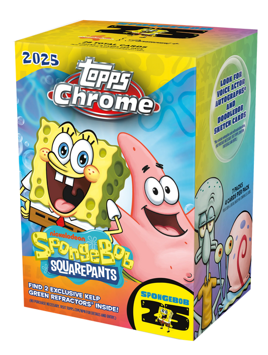 2025 Topps Chrome SpongeBob SquarePants 25th Anniversary Value Box