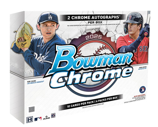 2025 Bowman Chrome® Baseball Hobby Box Ships 09/11/25