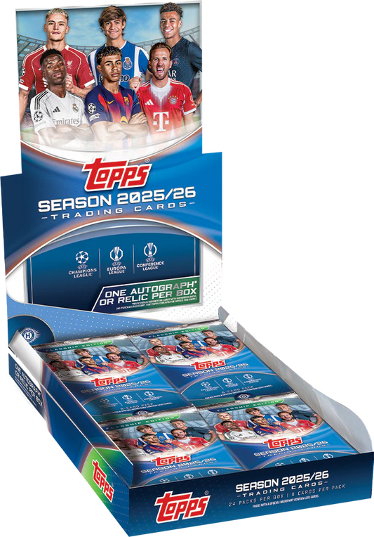 2025/26 Topps UEFA Club Competitions Soccer Hobby Box