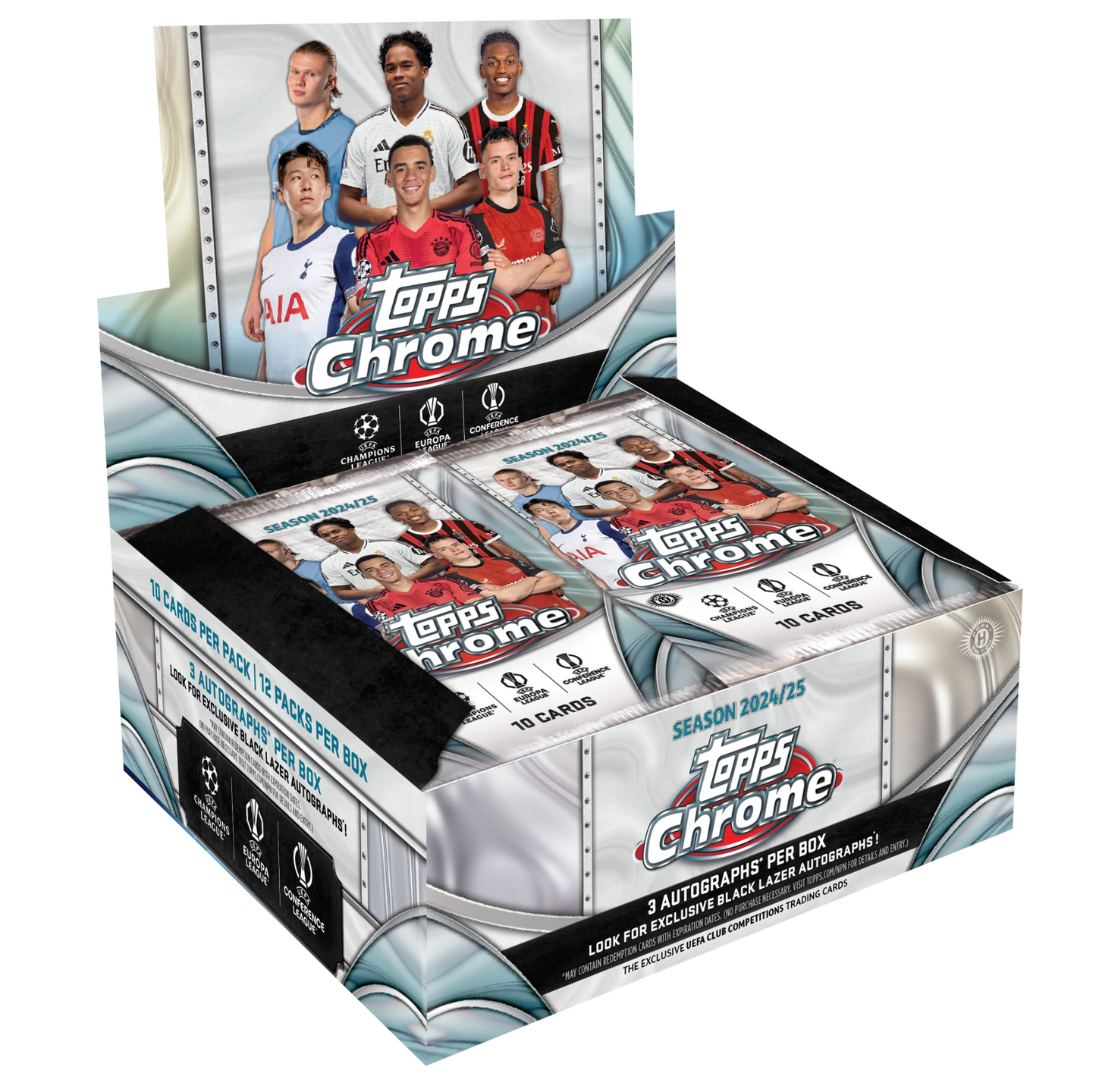 2024-25 Topps Chrome® UEFA Club Competitions Jumbo Box Pre Order ETA 5/15/25