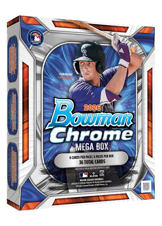 2026 Bowman Chrome Baseball Mega Box ETA Ship By 09/25/26