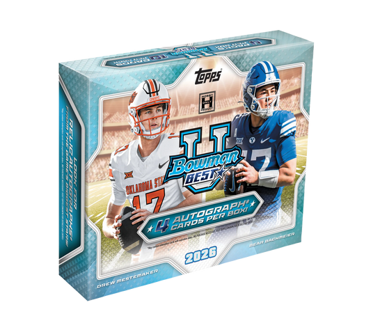 2026 Bowman U Best Football Hobby Box ETA Ship By 10/31/26