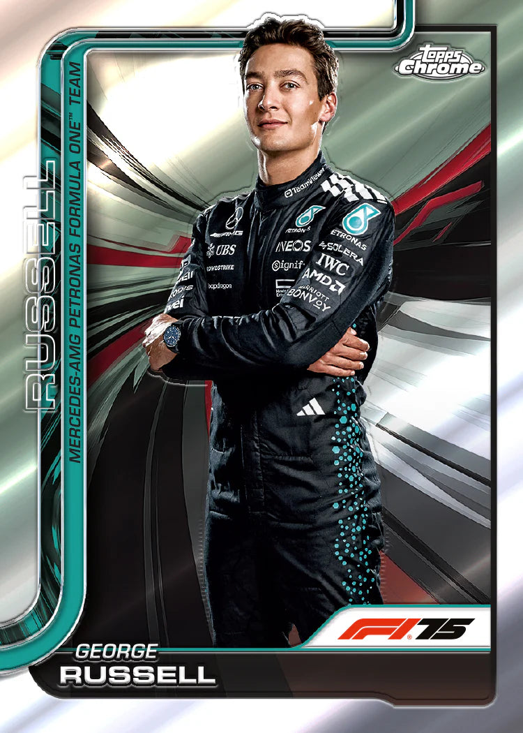 2025 Topps Chrome Formula 1® Boîte Hobby Précommande Livraison prévue avant le 19/12/25