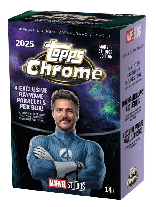 2025 Topps Marvel Studios Chrome Blaster Box ETA Ship by 01/02/26