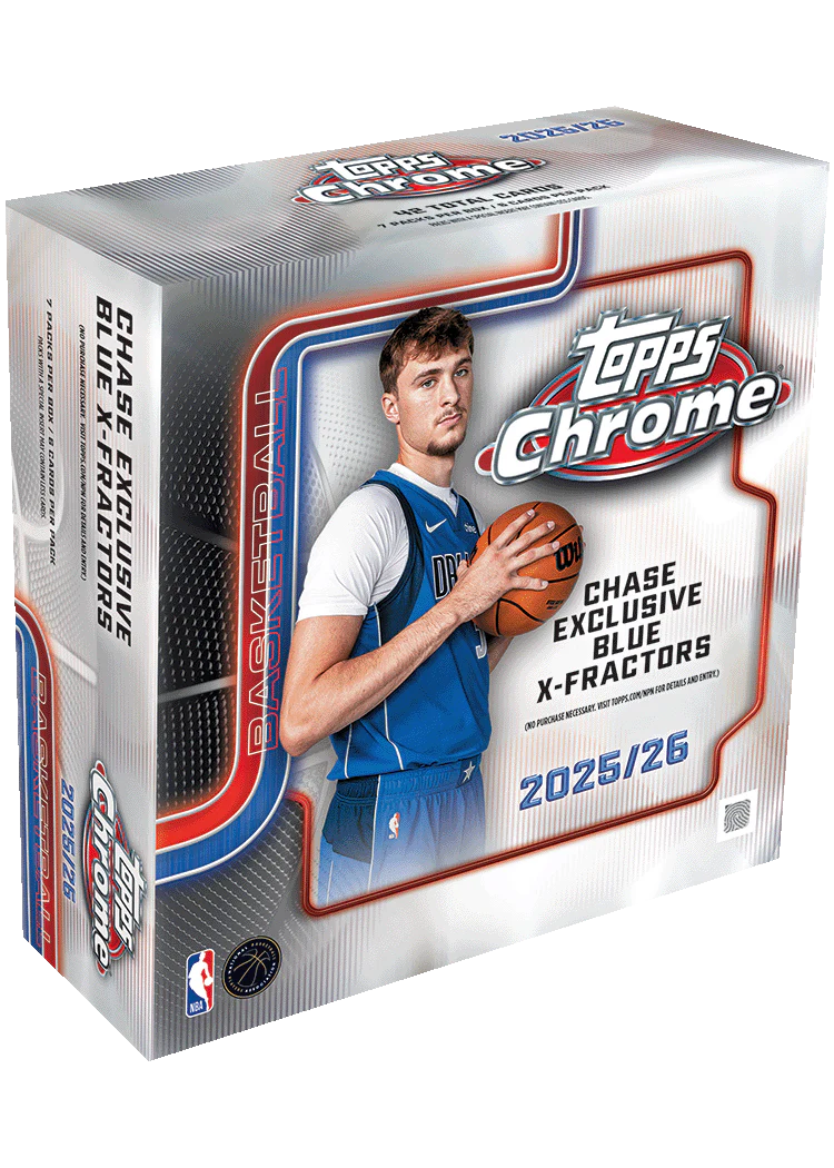 2025–26 Topps Chrome® Basketball Mega Box Pre-Order Ship By 12/22/25