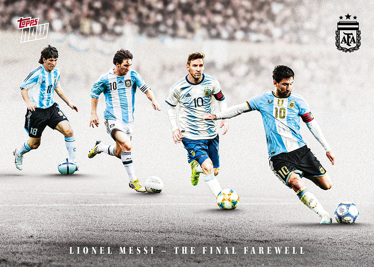 Lionel Messi - 2026 Argentina Topps NOW Final Farewell Pack ETA Ship by Date 11/20/26