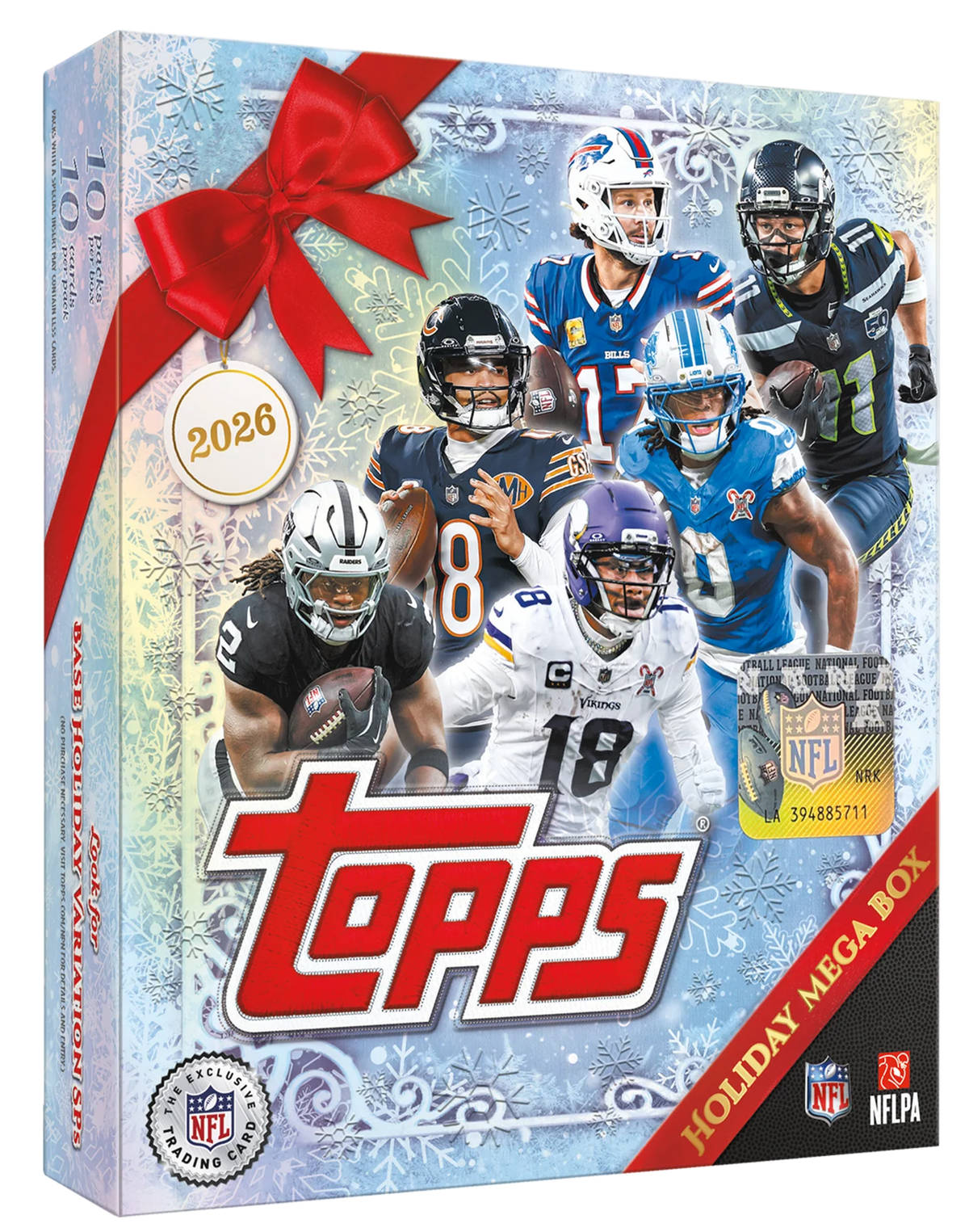 2026 Topps Holiday Football Mega Box ETA Ship By 10/26/26